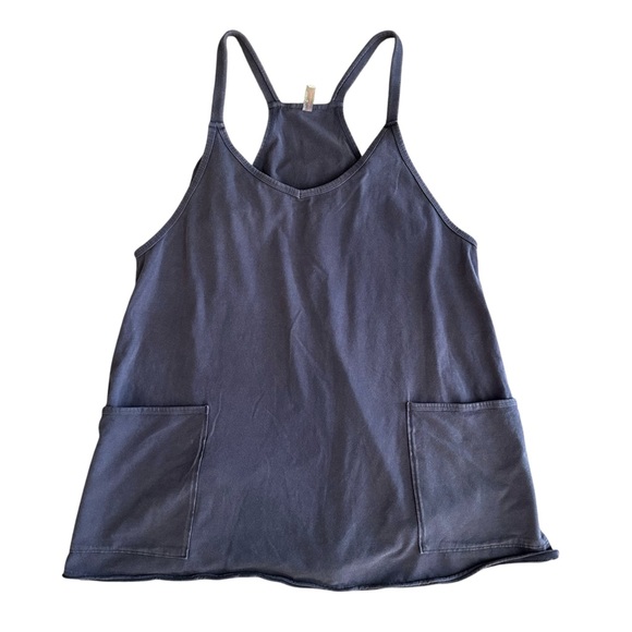 Free People FP Movement Hot Shot Mini Dress Blue Indigo NWOT Small Medium - Picture 12 of 14